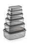 Set of 6 Bpa Free Food Container and Refrigerator Door - 2