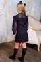 Girl's Shoulder and Chest Guipure Embroidered Stone Button Detail Chanel Black Dress - 5