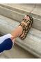 Leopard (Jenny) Gold Buckle Detail Women's Sandals - 3