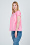 100% Cotton Striped Low Sleeve Double Women's T-shirt - Navy Blue - 2
