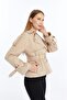 Button Detailed Short Women's Trench Coat - 5