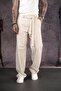 Belted Baggy Fit Gabardine Trousers