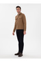 Camel Regular Fit Knitwear Cardigan 50291621 -Vr015 - 4