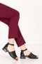Women's Genuine Leather Medium Heeled Daily Sandals Anl.3251