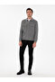 Gray Regular Fit Knitwear Cardigan 50291621 -Vr024 - 4