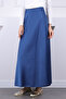 Indigo Satin Skirt - 3