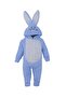 Unisex Kids Girls Boys Rabbit Eared Sleeping Bag Zippered Plush