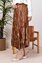 Elastic Waist Skirt with Stones 1401 - Tan