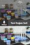 8 Pieces Milk, Food Storage Container, Bottle Dryer and Bottle, Bottle Cleaning Brush for Newborn Boys