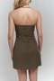 Clara Strapless Khaki Dress - 7