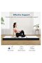 White Folding Portable Mattress With Black Border 180 X 90 X 10Cm