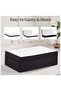 White Folding Portable Mattress With Black Border 180 X 90 X 10Cm - 2