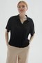 Crop Black Women's Shirt 25Y0515K1