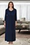 Effortt Special Design Laced Maternity Nightgown and Dressing Gown 3010 - 2