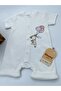 Bebe Kids Balloon Girl Pattern Snap Fastener Short Sleeve Shorts Jumpsuit (Zıbın) Candy Kasar 100% Cotton - 5