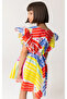 04-12 Years Old Girl Multicolor Graphic Dress - Multicolor - 2