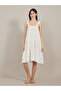 Cherry Print Ruffled Trim Cotton Slip Dress