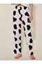 Heart Print Ruffled Sleeve Top and Pyjama Set - 3