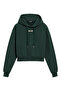 Stylish Green Hooded Sweatshirt