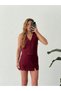 Ribbon Shorts Skirt Vest Suit - 4