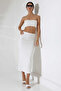 Women's White Crop Skirt Suit Mcs 222 - 6