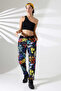 Women's Mixed Patterned Slim Street Style Sweatpants Ck 205 - 5