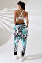 Women's Mixed Pattern Half Baggy Street Style Sweatpants Jp 701 - 3