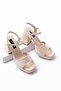 Feli Nude Skin Platform Heeled Casual Shoes - 2