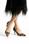 Leopar Desenli Tay Tüyü Stiletto–Sivri Burun,İnce Topuk, Lüks ve Şık Tasarımlı Kadın Ayakkabı (7 cm) - 6