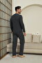 Men's Long Sleeve Combed Cotton Pajama Set - 2