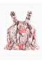 Girls Pink Floral Ruffled Top - 2