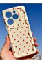 Case for Tecno Spark 20 Pro Silicone Cover with Camera Protection Wave Edge Red Heart Pattern - 8