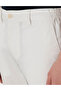 Ecru Slim Fit Elastic Waist Canvas Trousers 50301759-Vr019 - 5