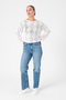 Openwork Seasonal White Knitwear Blouse - 5