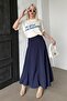 Navy Blue Balloon Skirt Mg2319 - 2