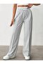 Summer Combed Cotton Fabric Wide-Leg Sweatpants with Elastic Waist - 7