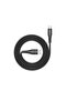 NANOFLEX USB-A to USB-C Silicone Charging Cable, 1 Meter, 10000+ Bend, Data Transfer, Black - 2