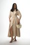 Women's Pocket Detailed Belted Loose Dress - 6