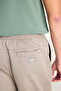 Regular Fit Regular Cut Ribbed Leg Cotton Gray Jogger Trousers - 6