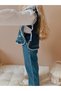 Girl's Denim Vest, Shirt and Trousers 3 Piece Set - 4