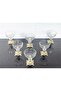 Echo Kase & Magnolia Kase & Ice Cream Bowl & Sugar Bowl Square Gold Cast with Stands - 3