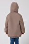 Sports Boy's Mink Fur Waterproof and Windproof Hooded 3-Coat Parka - 4