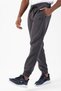 Regular Men's Elastic Waistband Anthracite Trousers