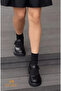 Original Women's 4 Pairs Premium Cotton Corded Casual Comfort Model Diabetic Elasticless Socket Socks - 4