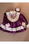 Baby Girl Birthday Party Dress Purple Color - 6