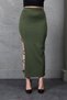 Long Maxi Skirt Cord Lacing Shape Apply to Dress Tops - 5