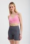 Pink Back Cross Bustier 3005