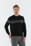 Regular Men's Crew Neck Black Sweatshirt