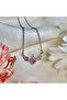 Zircon Stone Silver Color Steel Necklaces