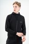 Comfort Men's Hooded Black Tracksuit Top